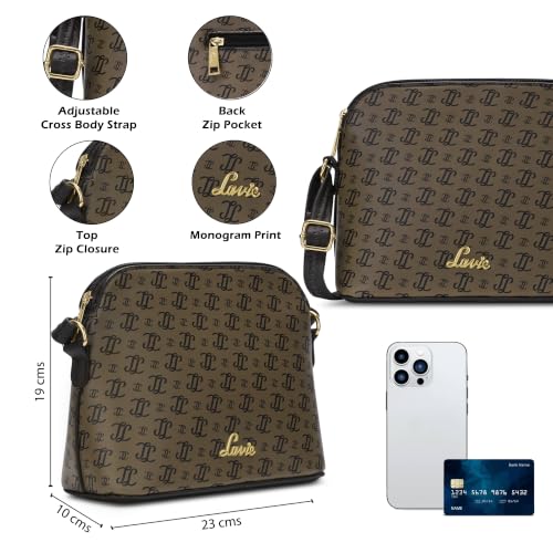 Image of Lavie Women's Marma Crossbody Sling Bag | Ladies Purse Handbag | Gift for Women