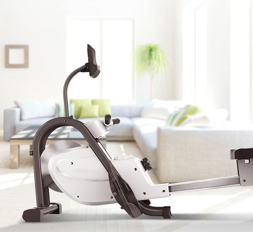 Máquina de Remo para Gimnasio en casa Resistencia magnética silenciosa Plegable con Monitor LCD Máquina de Remo magnética