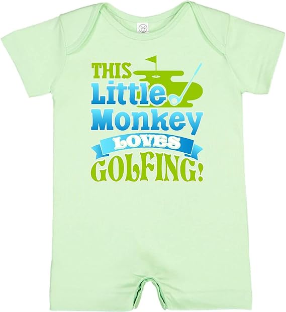 inktastic Golfer Childs Golfing Outfit Infant Romper Clothing