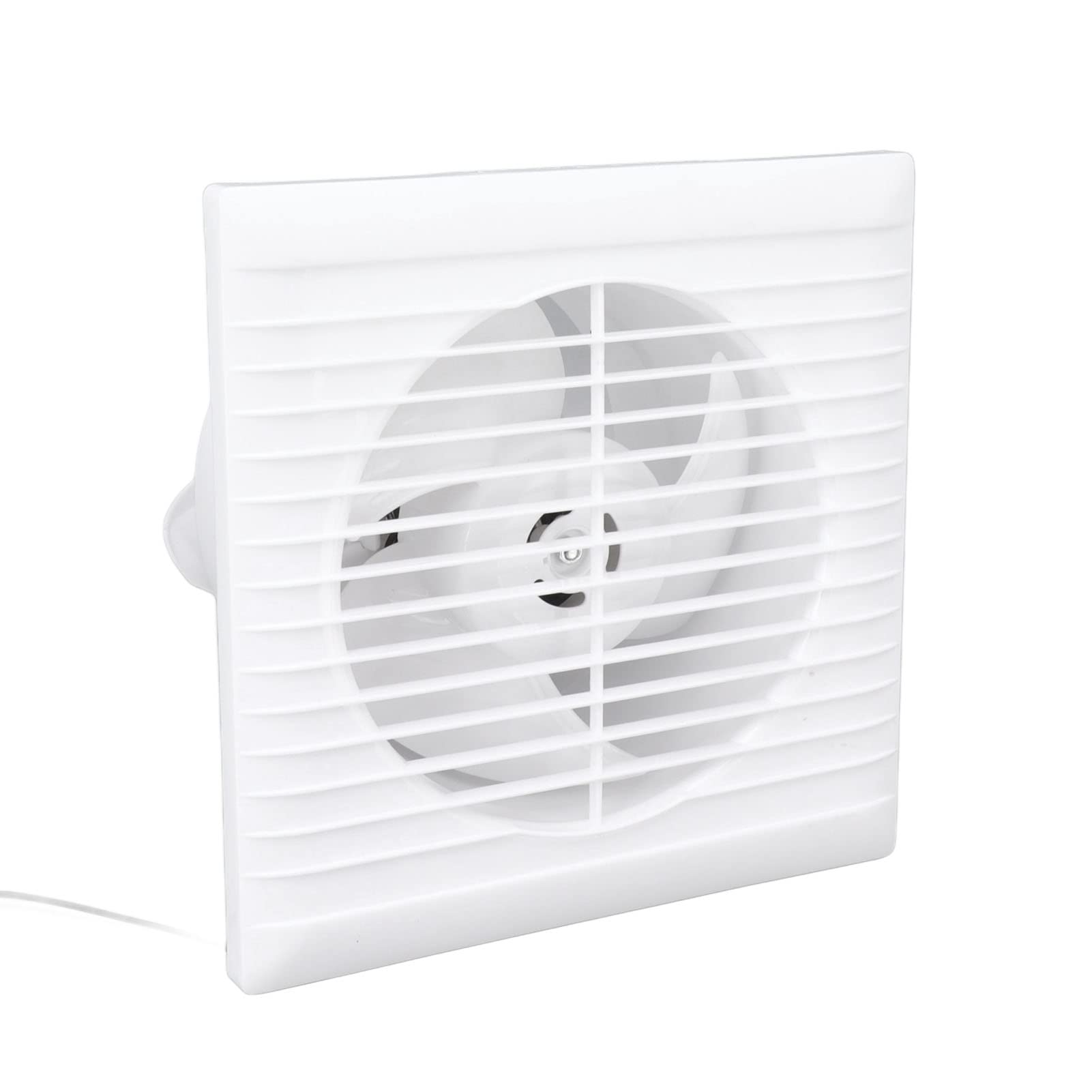 6 Inch Exhaust Fan, 50W Ventilation Extractor with Protective Mesh, Ip67 Waterproof Solar Exhaust Fan for Patio, Greenhouse, Garage, Workshop, Chicken Coop, Pet Houses,