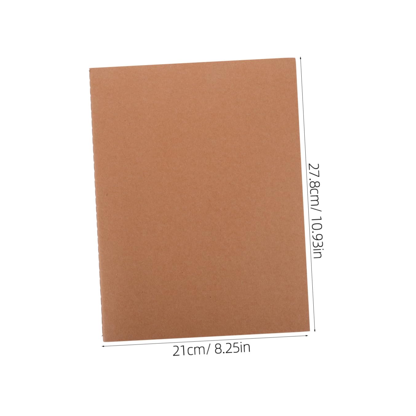 Quaderno per Disegno A4 senza Righe, Set 5 Pezzi, 36 Fogli | Carta Kraft, Pagine Bianche Versatili, per Viaggio e Lavoro, Decorazioni Scuola, Small Notebook