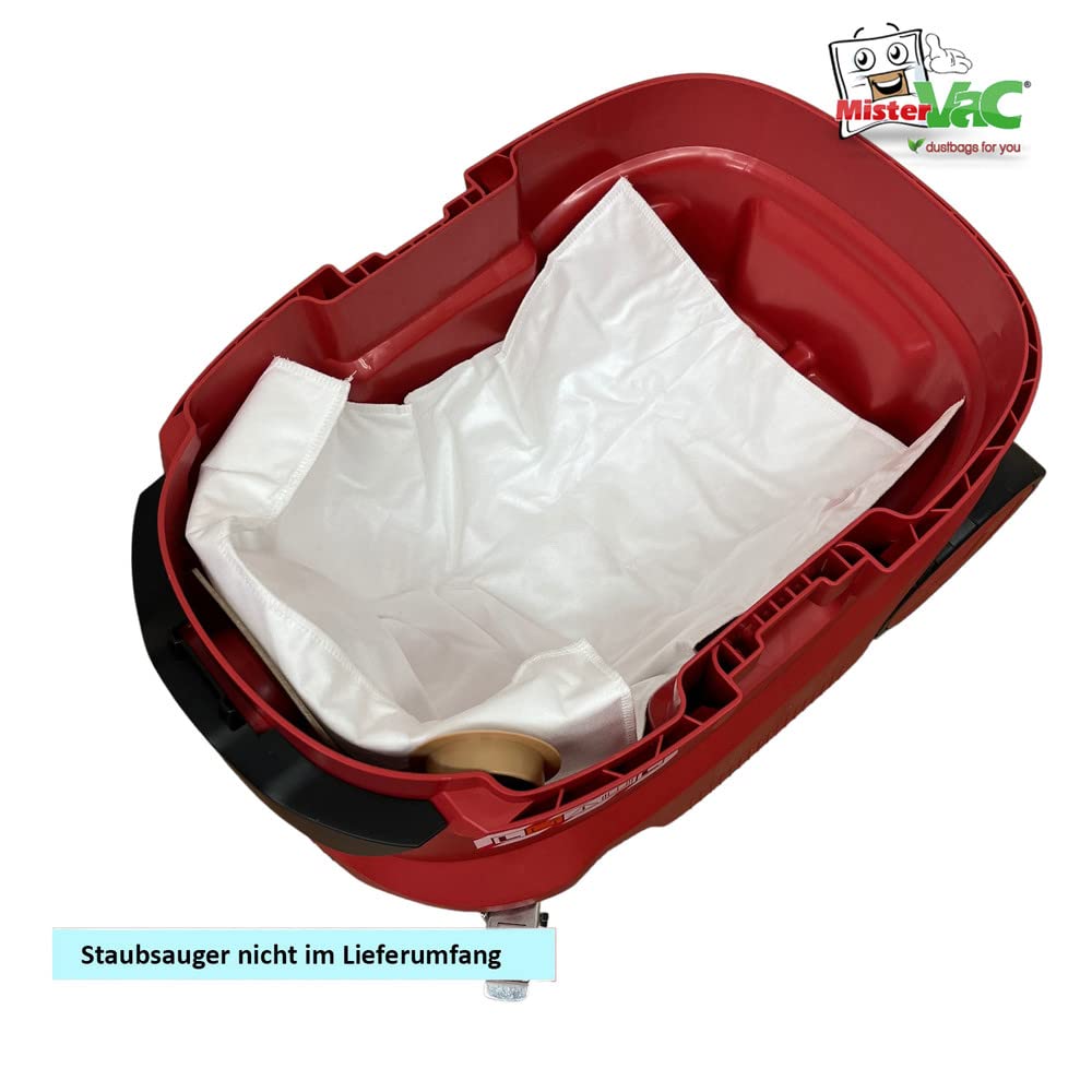 MisterVac 10 Sacchetti Per Aspirapolvere Compatibili Vacmaster VWM1518R Prof: 5 Strati, Adatti Per Polveri L/M