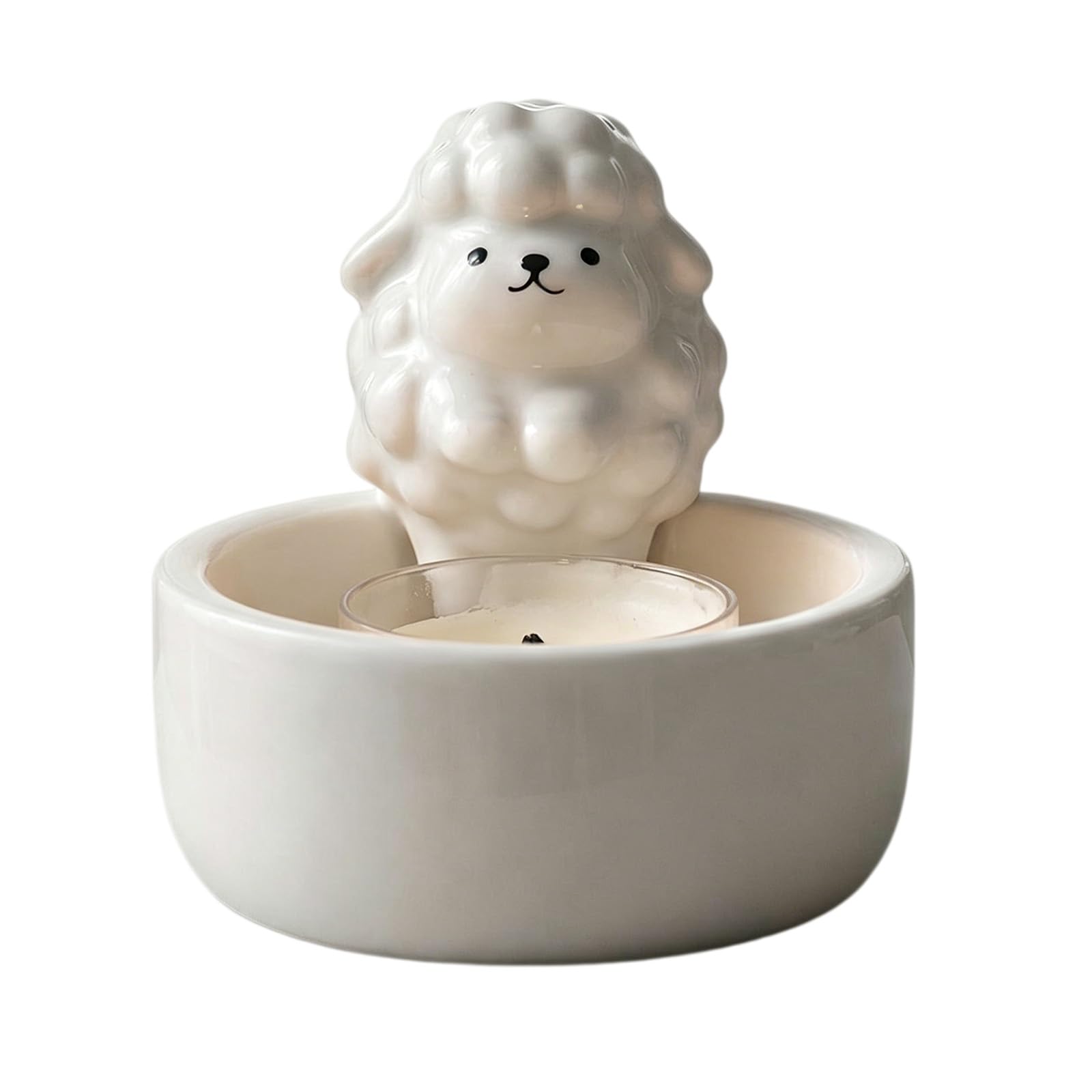 Zxfdsfdbnm Sheep Holders, Sheep Candlestick Sheeps Warming Its Paws Scented Holders Ornament Sheeps Lover Candled Warming Paws