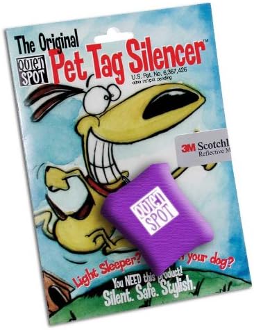 Quiet Spot Purple Pet Tag Silencer (1.5 x 2)