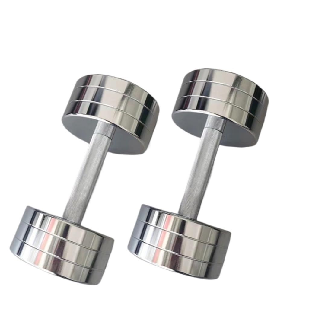 Dumbells Electroplated Dumbbells For Men And Women Fitness Equipment Household Stainless Steel Solid Steel Barbells Dumbell Set