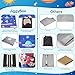 JiggyBox Toddler Travel Airplane Bed - Airplane Seat Extender for Kids with Side Pockets, Kids Airplane Travel Essentials, Airplane Must Have for Toddlers, Baby Portable Plane Bed Foot Rest for Flight