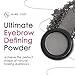 Soft Charcoal Eyebrow Powder – Long-Lasting, Waterproof, Smudge-Proof Brow Powder for Natural, Defined Brows – Vegan & Cruelty-Free Eyebrow Makeup by Marie-José