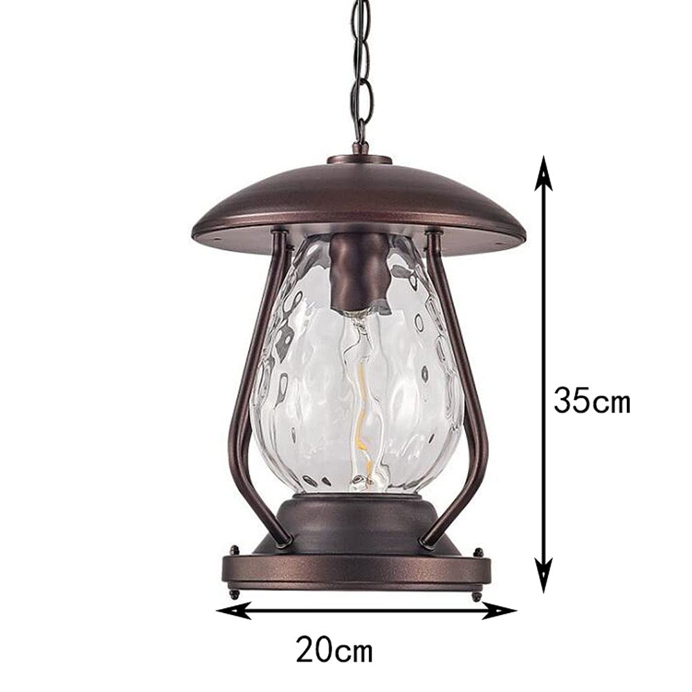 American Industrial Vintage Farmhouse Lampa wisząca IP54 Wodoodporna lampa wisząca Wisząca lampa Altanka Żyrandol ogrodowy Zewnętrzne oprawy oświetleniowe sufitowe do willi Taras werandy Change for