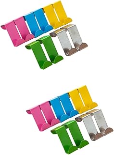 INOOMP 20 Pcs Wreath Hook Door Back Style Hook Hooks for Keys Coat Hook Stainless Steel Hook Over Door Hanger Clothing Hanger Door Bag Hook Door Back Hooks Wreath Hangers Key Holder Towel