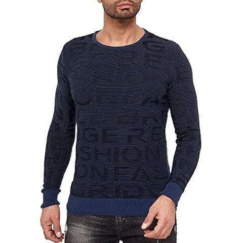 RED BRIDGE Modern 3D Logo Sweater Darkblue Cover