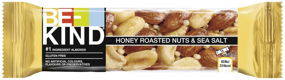 BE-KIND Honey Roasted Nuts & SeaSalt 6x12x40g I Nussriegel I Riegel I Glutenfrei