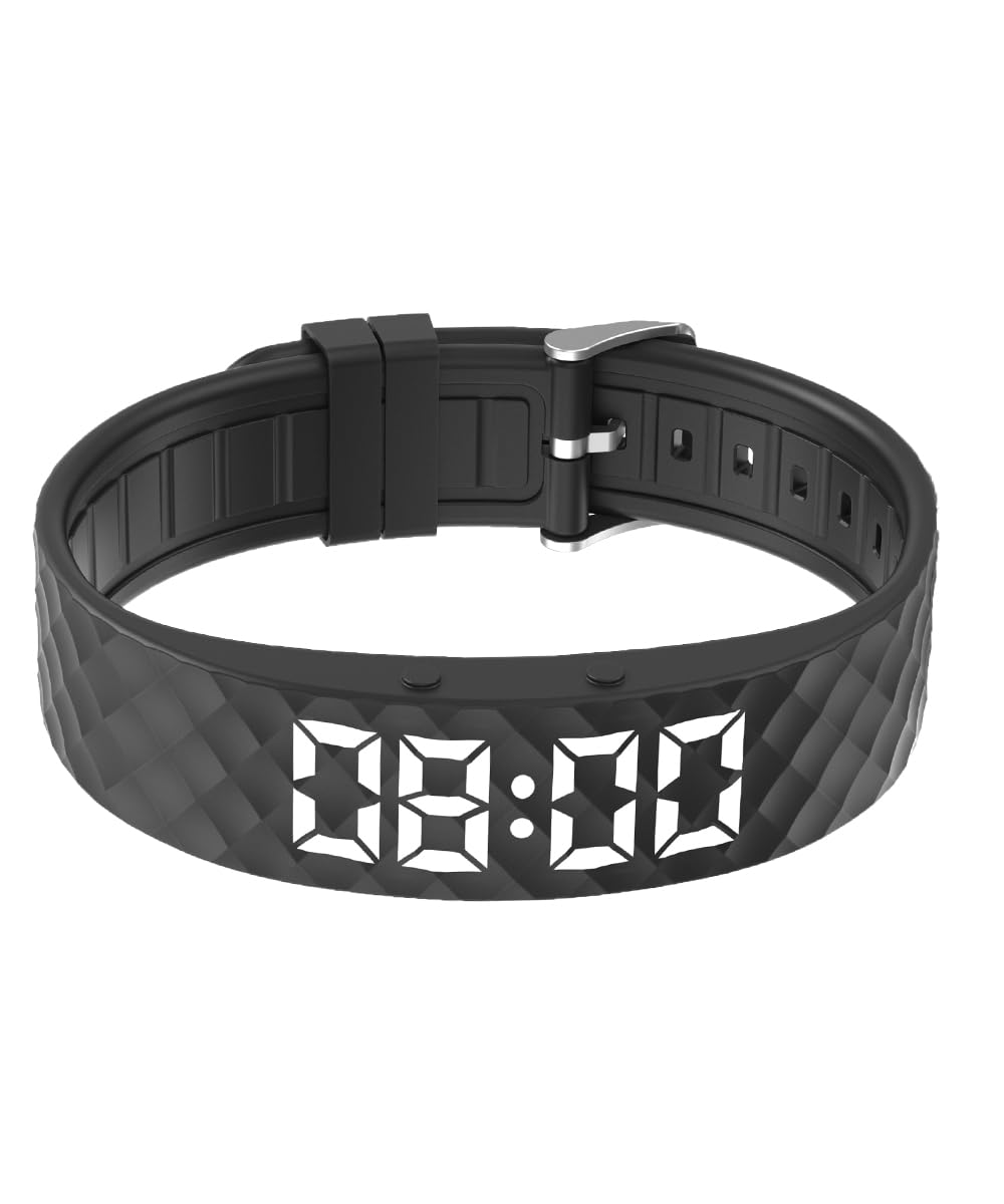 Vibrationsalarmuhr, Töpfchentraining-Armband, wiederaufladbar, Pillenerinnerung, Uhr mit 15 täglichen Alarmen