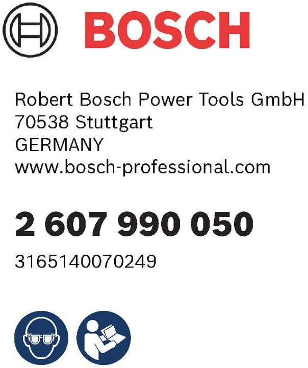 Bosch contact information and safety symbols