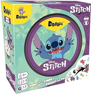 Jeu de Cartes Dobble : Stitch - Édition Exclusive Hawaïenne