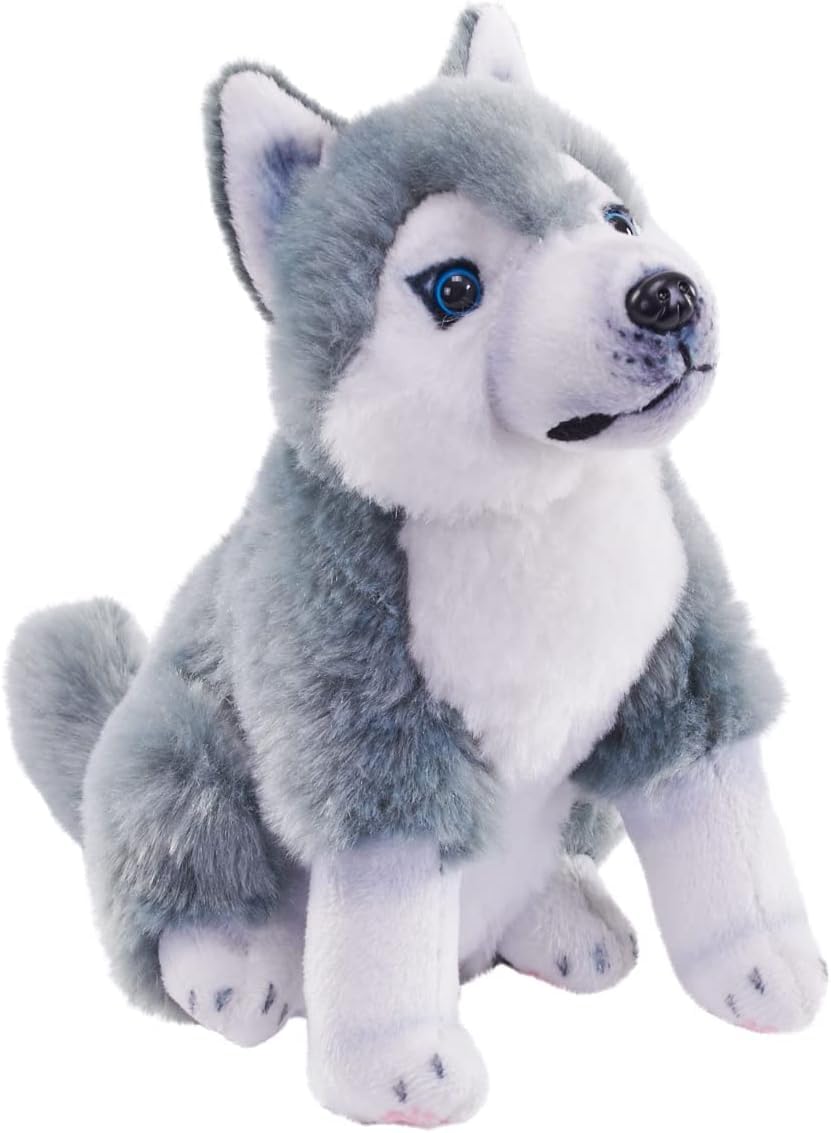 WILD REPUBLIC Rescue Dogs 6" 15cm Plush Toys With Sound - (Husky)