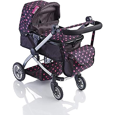 Molly Dolly 2 in 1 Deluxe Dolls Pram - Pushchair Stroller For Girls Cover