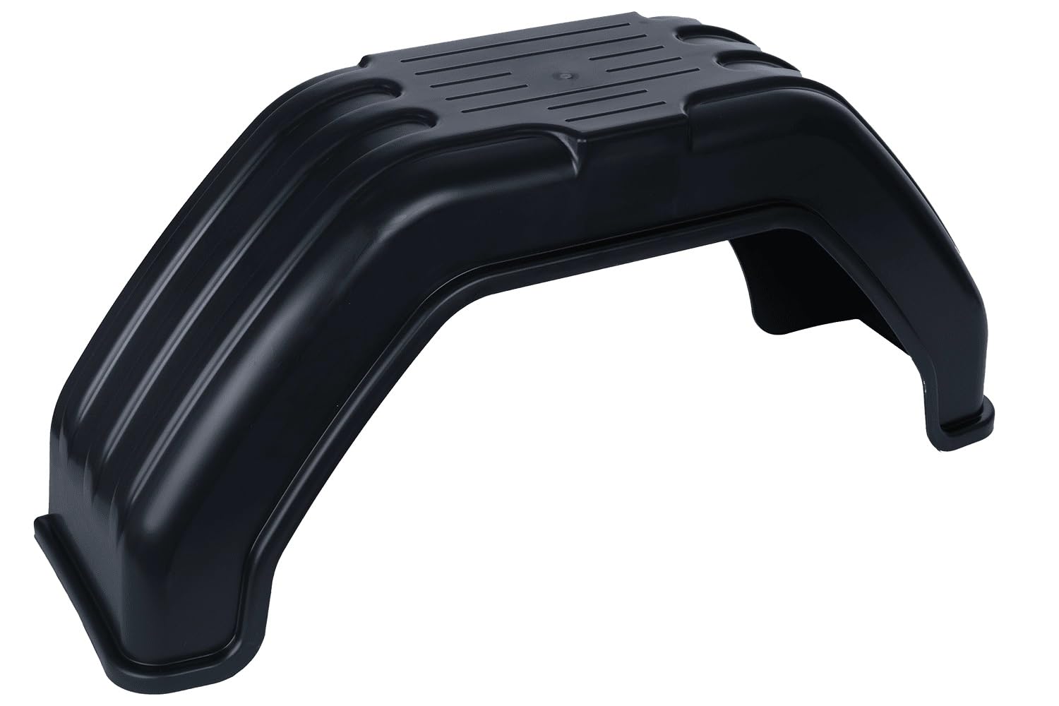SIEROSŁAWSKI Kit de Deux Garde-Boue Simples 13 à 14 Pouces en Plastique PVC pour remorque 710 x 200 mm Passage de Roue Plat comme Protection Anti-Boue Robuste
