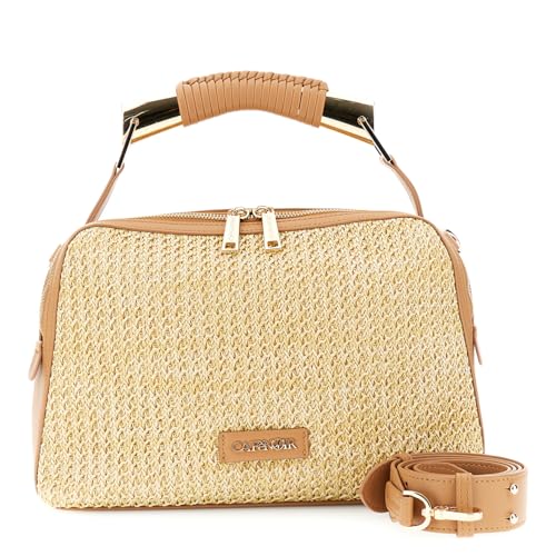 Sac en raphia résistant pour femme, fini les sacs d'été fragiles grâce à l'effet cuir
