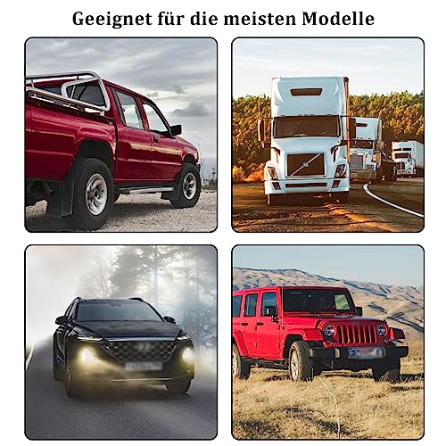 NUWIQ 6 Stück Car parts, Kunststoff und Eisen, für Lkw und Transporter, Schwarz