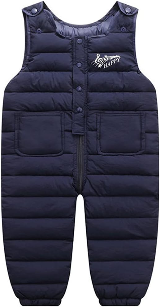 Baby Girls Boys One Piece Sleeveless Snowsuit Romper Winter Warm Puffer Jacket Outwear Jumpsuit