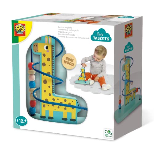 SES Creative 13119 - Bead Maze Giraffe, Various Colours, Small