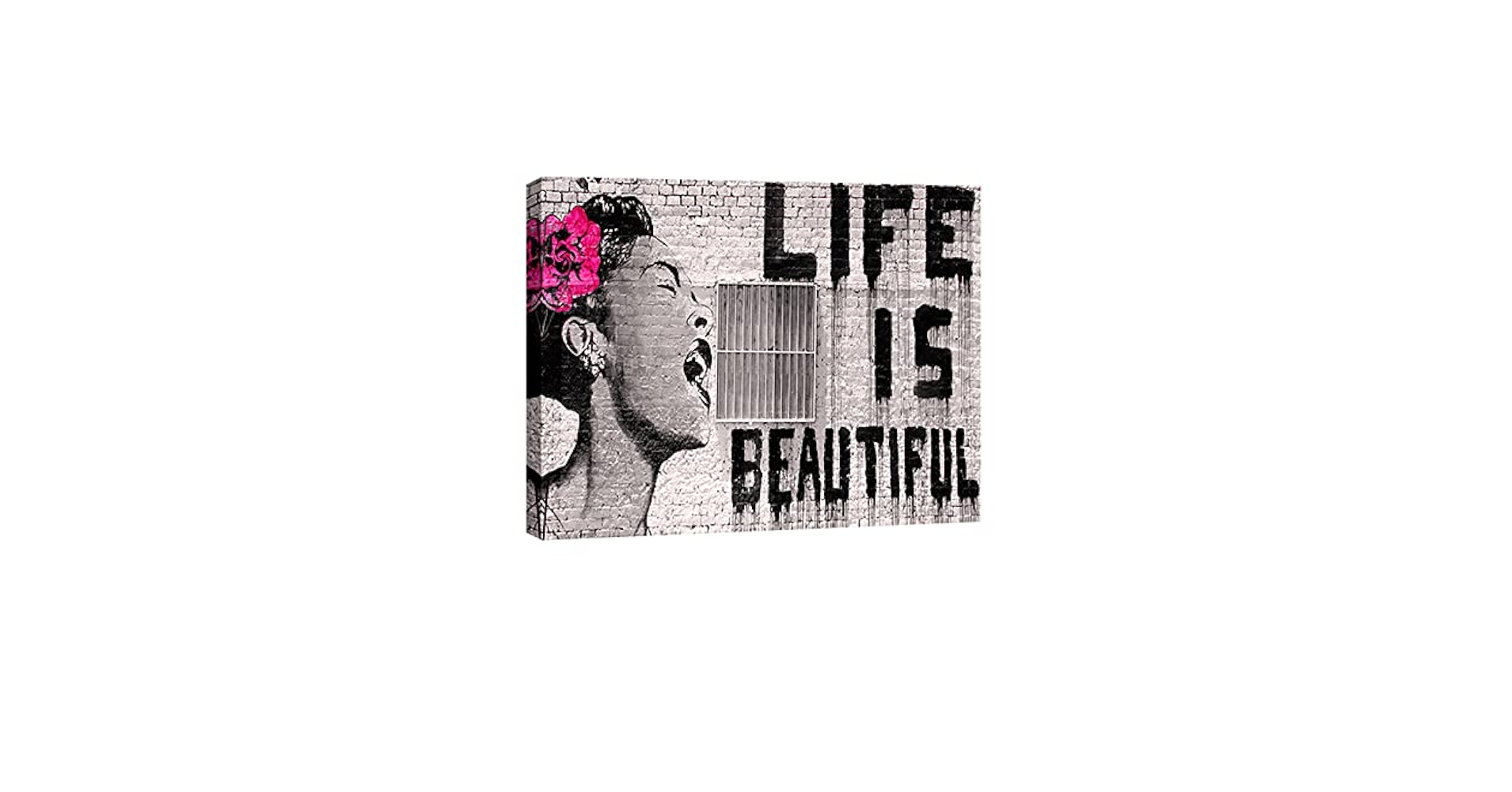 Amazon.com: Wieco Art Banksy Life is Beautiful Modern