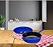 Enameled Cast Iron Skillet Deep Sauté Pan with Lid, 12 Inch, Duke Blue