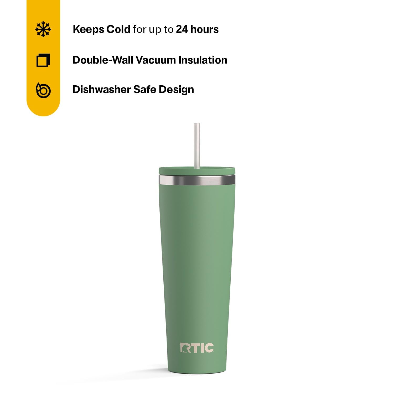 Amazon.com: RTIC 28oz Everyday Tumbler Insulated Stainless Steel