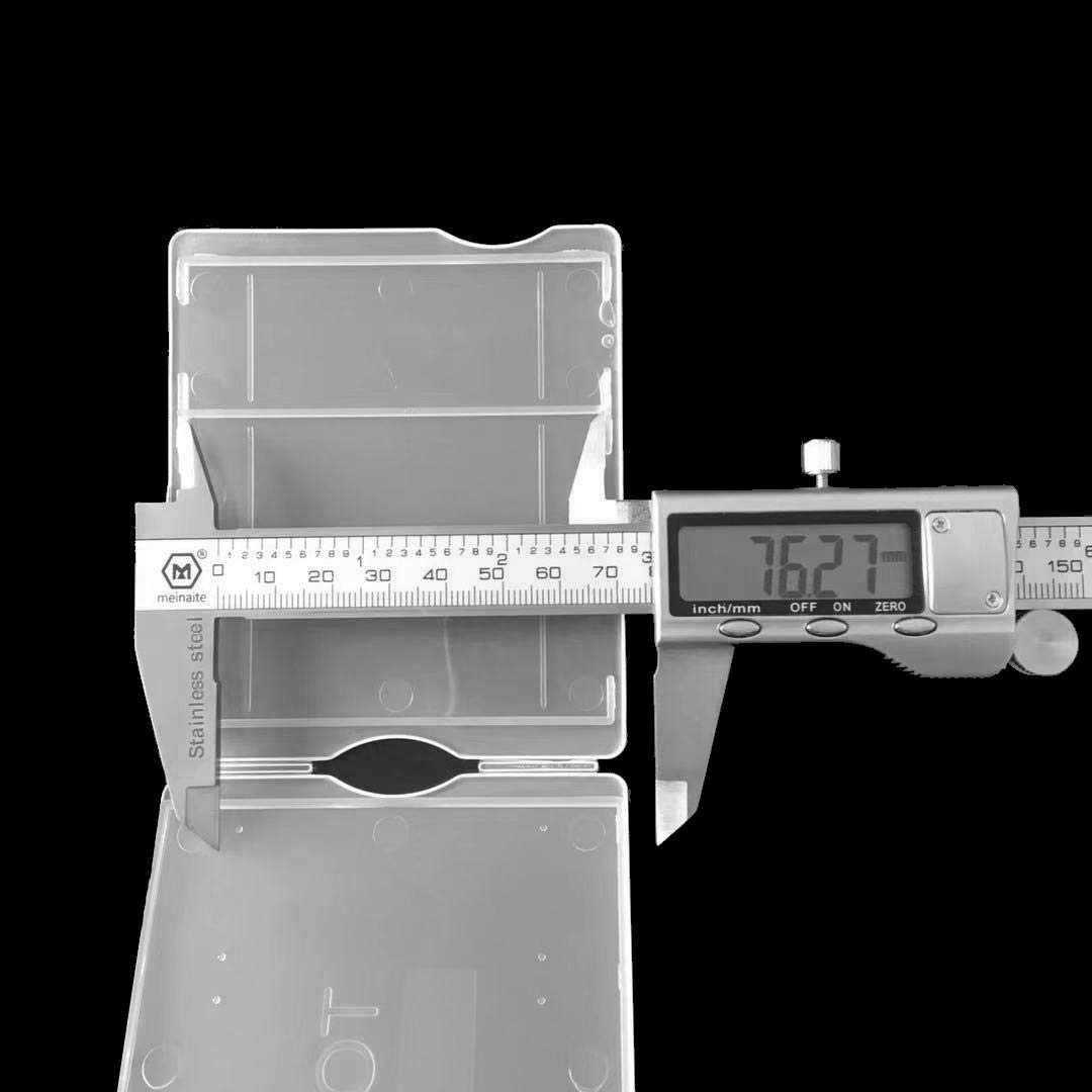 10 Pezzi Scatole Portavetrini Per Microscopio - In Plastica, Per 5 Diapositive Ciascuna, 8.7x2.8x1.9 Cm - Foto 4