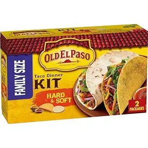 Old El Paso Hard & Soft Taco Dinner Kit, Family Size, 2 Kits, 21.2 oz