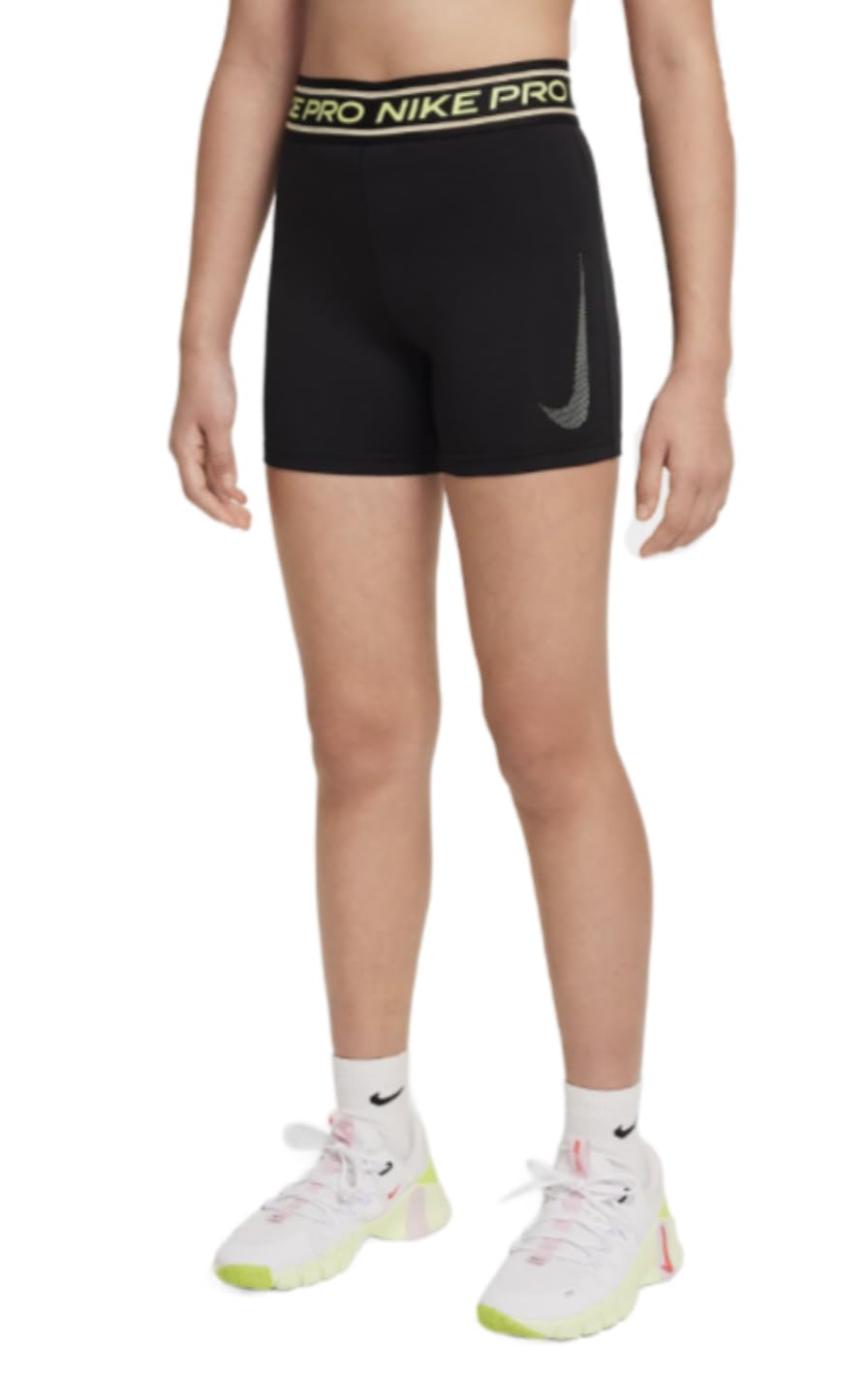 Nike - Nike PRO Shorts (Mädchen, Ca. 7,5 Cm), Pantaloncini Dri-Fit (Circa 7,5 cm, Bambini più Grandi, Ragazze) Bambine e Ragazze