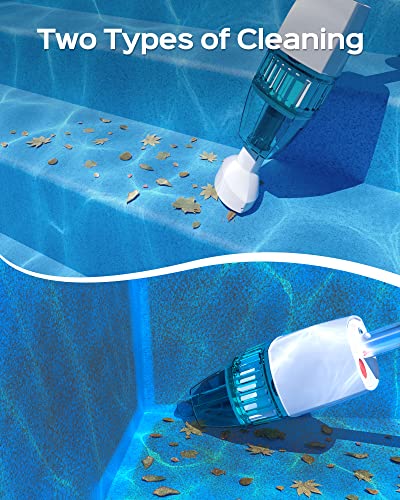 Wybot HYSON 100-AA 2024 New) Wybot Hyson 100 Handheld Pool Vacuum With Two Brush Heads, Cordless Pool Vacuum For Above Ground Pool, Telescopic Pole, 60 Mins Runtime, Deep Cleaning For Spa/Hot Tub/Small Pool thumb #2