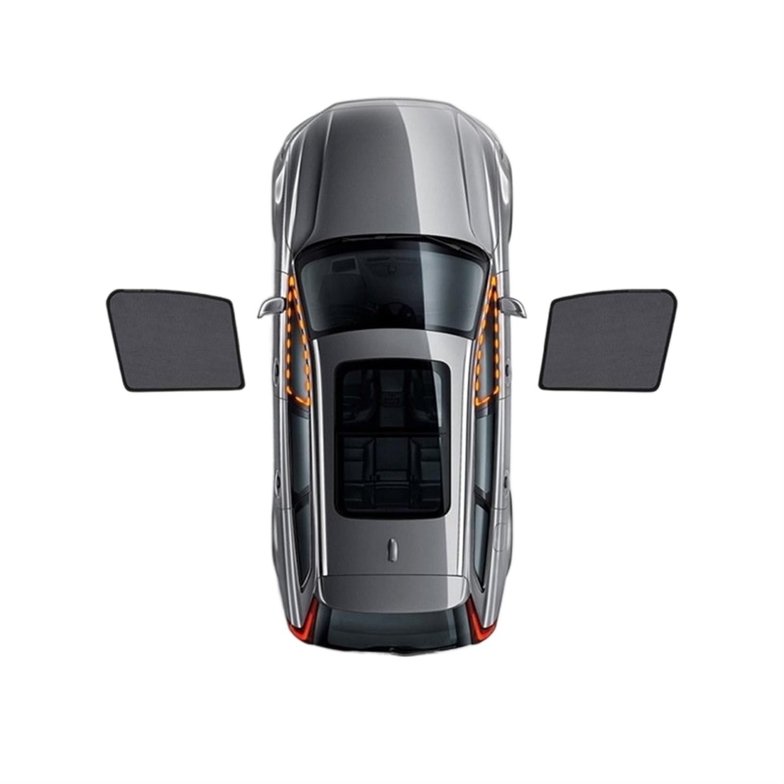 Parasol Lateral Coche Para VW para PASSAT B6 Sedan 2005 2006 2007 2008 2009 2010 ventana magnética del coche parabrisas delantero cortina lateral trasera parasol Parasoles Coche (Size : B-2PCS Front