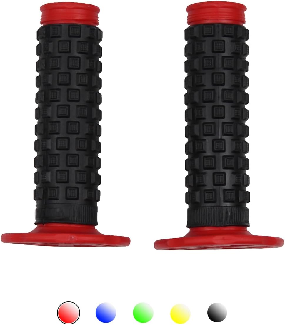Motorcycle Grips 7/8 Dirt Bike Grips Pillow Top Anti-Slip Advanced Rubber Grips for CR CRF