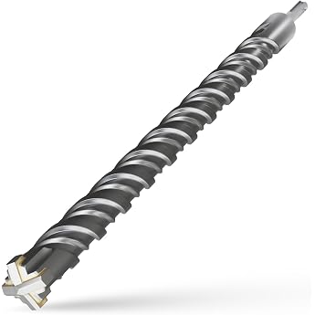 CSOOM SDS Plus Drill Bit 30 x 460 mm Professional Concrete Drill Ideal for Drilling in Stone Concrete Natural Stone Brick Wall