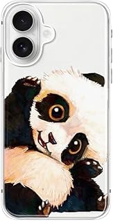 FancyCase Compatible with iPhone 17 Case (6.3inch)-Adorable Panda Design Cute Cartoon Animal Pattern Flexible TPU Protective Clear Case (Panda Cub)