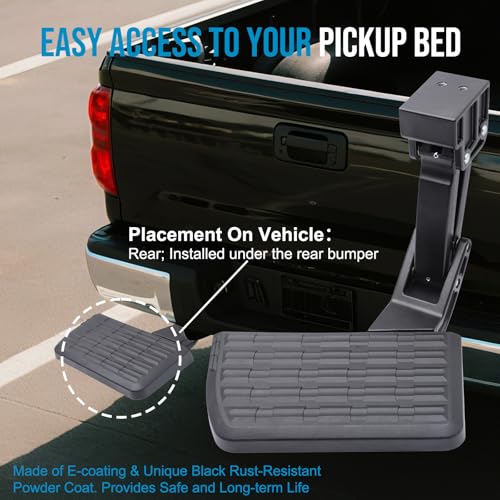 Rear Bed Step Retractable Bumper Step for Toyota Tundra 2014-2021 by keriolee - Used condition - Image 6