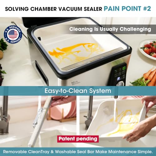 Image of Vesta Precision 12 inch Chamber Vacuum Sealer, Smart Auto Vacuum Time, Easy-to-Clean System, Commercial-Grade Pump, Deep Chamber for Liquids, Meats, Mason Jars & Sous Vide, V513