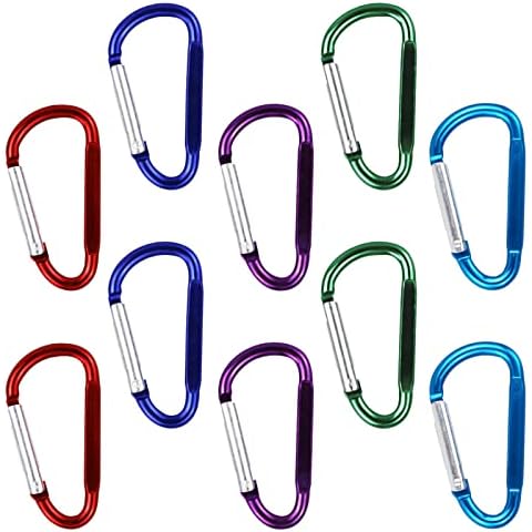 SZXMDKH 10 llaveros de mosquetón de aleación de aluminio Cover