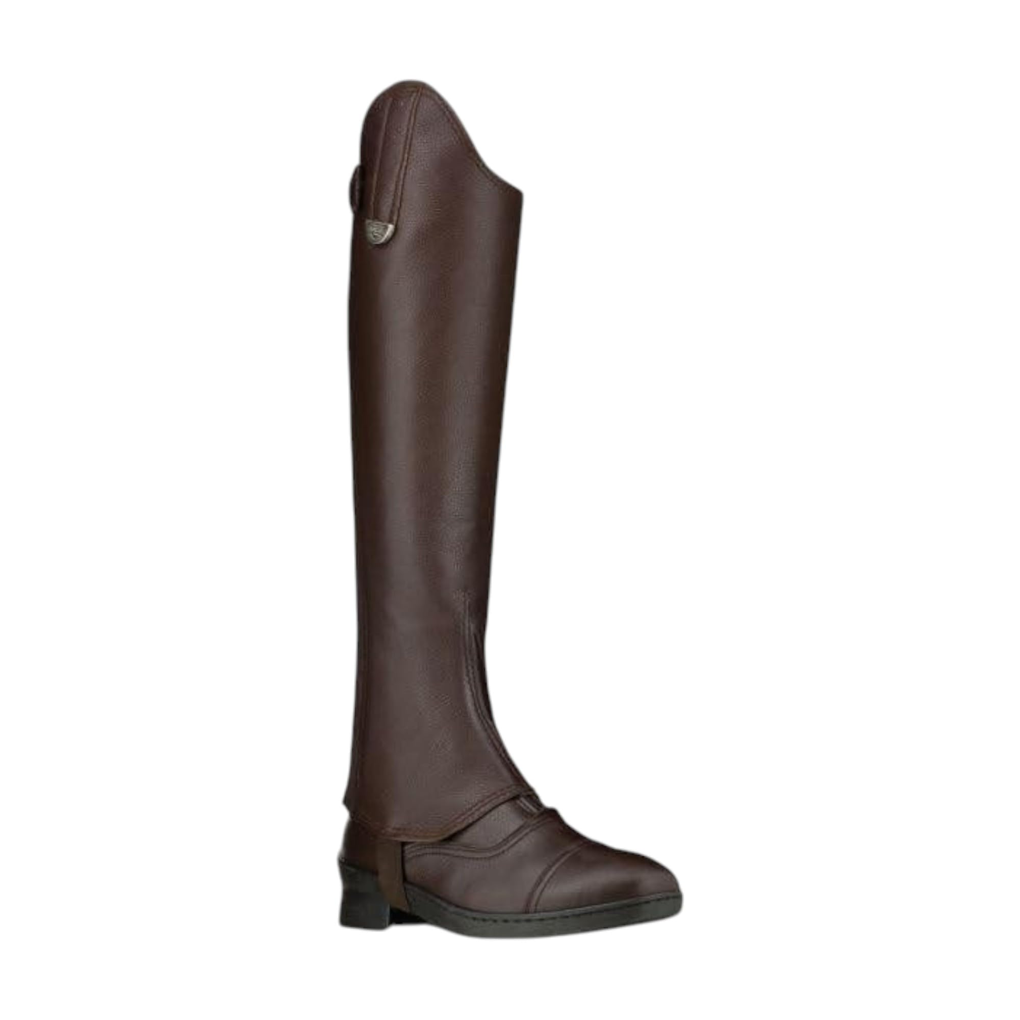 PIONEER Mini Chaps Geras per Equitazione - Ghette in Vera Pelle con Doppio Elastico