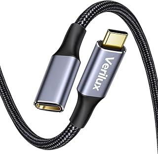 Verilux® USB C Extension Cable, 3.3ft USB Type C Male to Female Cable Support 100W PD Fast Charging Price In India