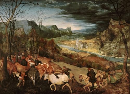 Impression Le retour du troupeau Bruegel l'Ancien - Toile Murale Haute Définition 60x90