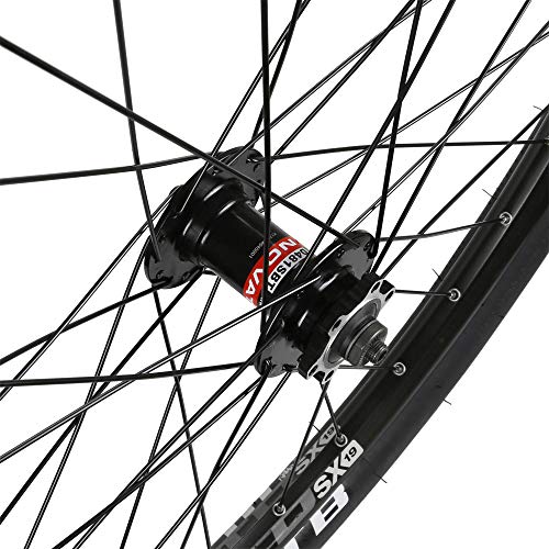 Cyclingdeal - Compatible With Shinmano 9/10/11 Speed - 6 Bolts Disc Brake System - Bicycle Bike Wheelset - Novatec Hubs With Qrs F100Mm/R135Mm - Wtb Thickslick Tyres 26" #TOP1