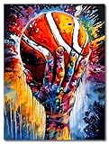 ZHAXFA Inspirational Basketball Wall Art Prints,Modern Street Graffiti Sports Basketball Art Poster,Basketball Dreams Inspirational Quotes Poster for Living Room Gym Office Decor(12X16in Unframed)