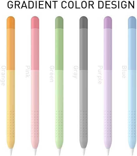 Miniatura 4 de Delidigi iPencil - Funda protectora de silicona para Apple Pencil de 1 generación, color degradado, funda protectora compatible con Apple Pencil de