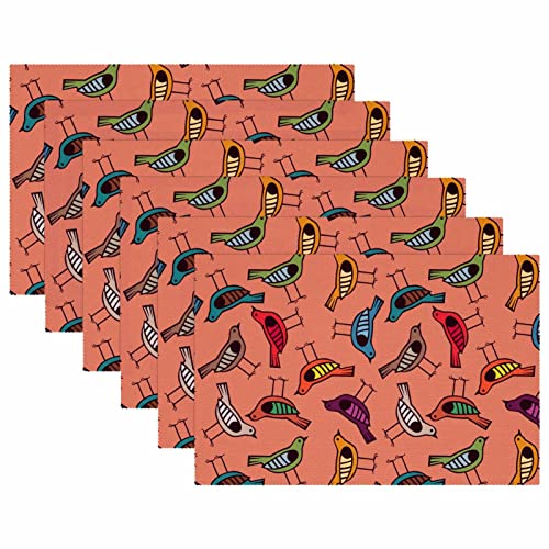 Sets de table oiseau dessinés à la main, l'excellence des finitions pour vos tables - 6
