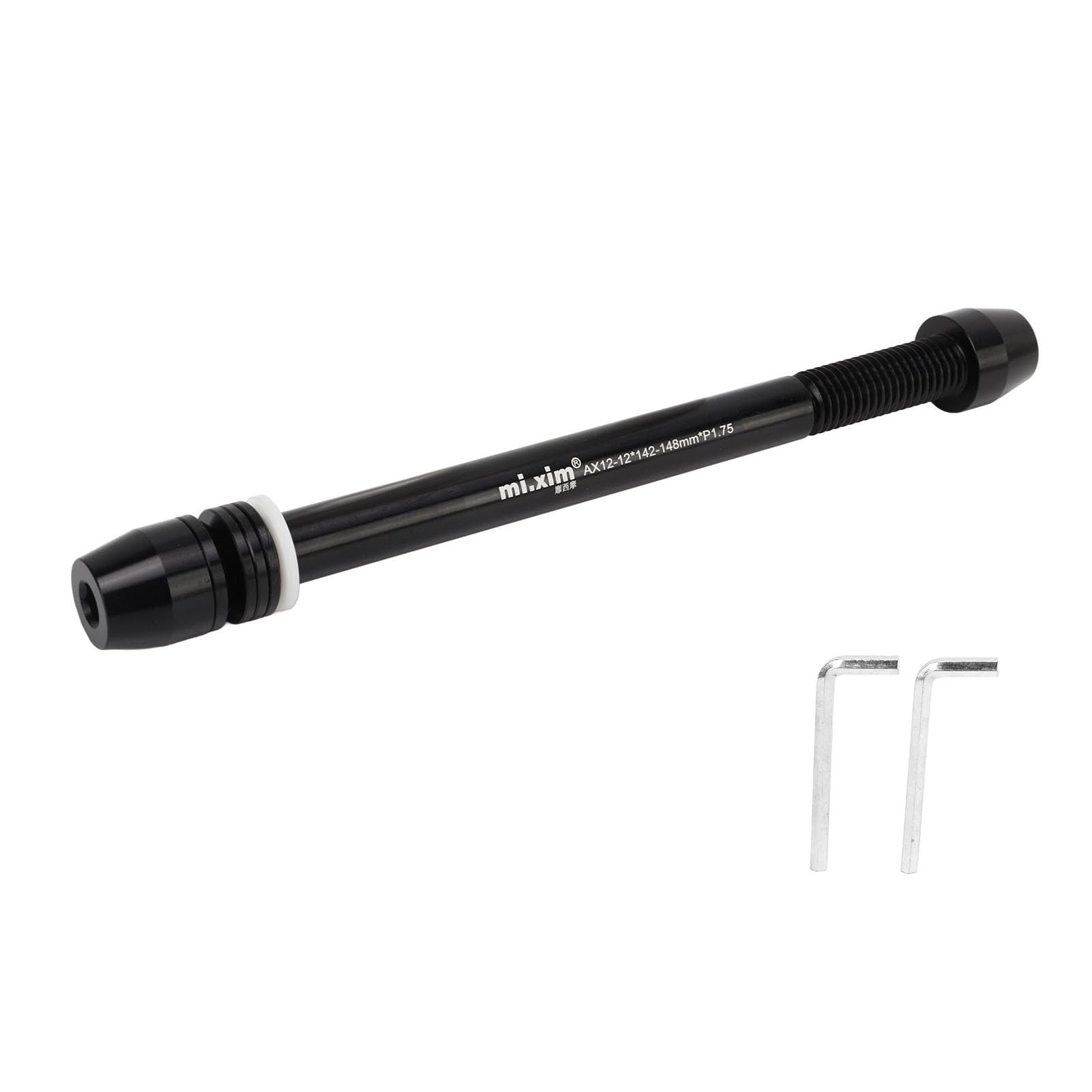 Focket Trainer Thru Axle, Lega di Alluminio Adattatore per Perno Passante Spiedo Ruota Posteriore per Interni, Lunghezza da 142mm a 148mm Boost, per da M12x142 a M12x148mm