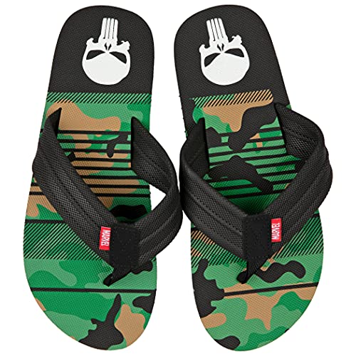 The Punisher Marvel Camo Flip Flop Sandals Large3