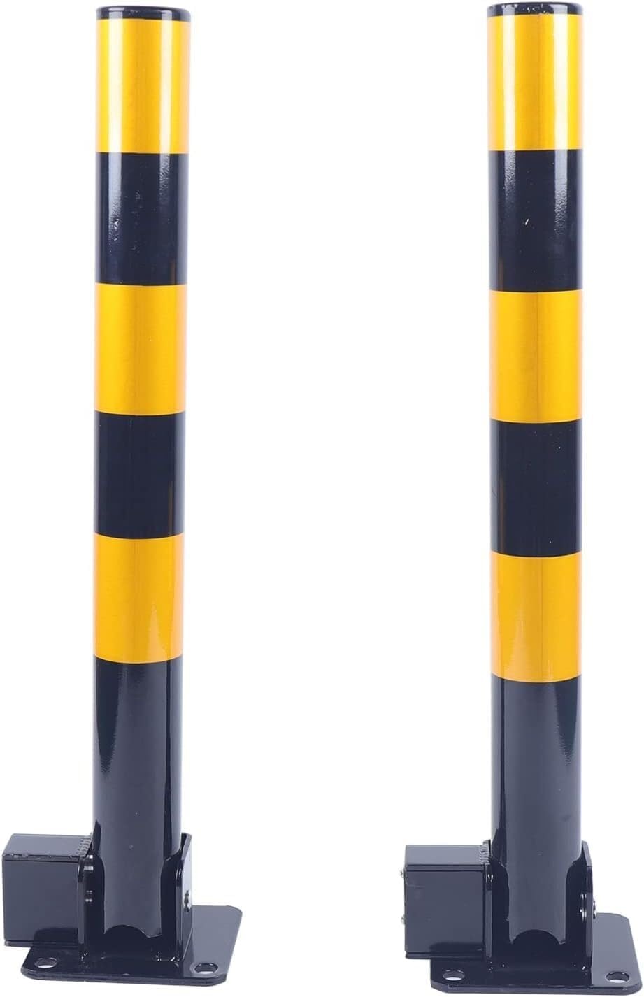 WOTZOV Traffic Cone Safety Barrier Delineator Post Cone Lockable Bar Parking Barrier Folding Vehicle Safety Bollard Security Parking Post, For Driveway