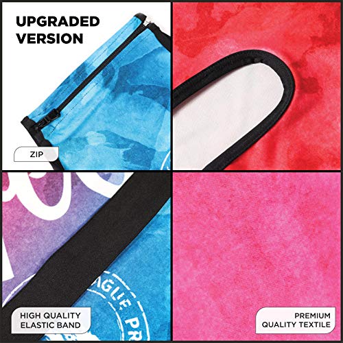 GLN Rugs Travel Luggage Cover - Protector Suitcase Cover - Luggage Covers for Suitcase (M(22"-24" luggage), Travel)2